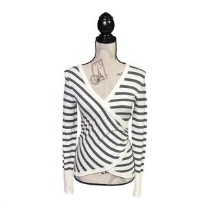 Guess S Wrap Striped Sweater